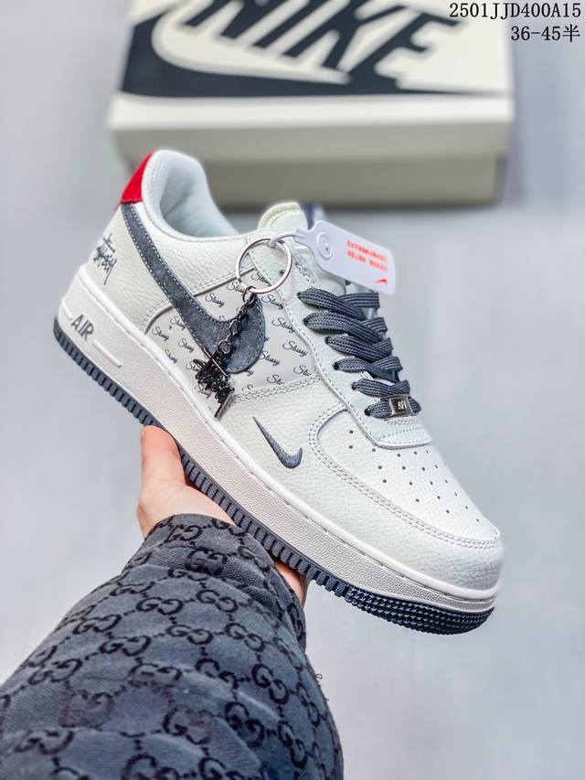 3M联名款高端定制 洛杉矶潮牌店限量发售 公司级 Undefeated X Nike Air Force 1 Low 空军一号低帮休闲板鞋 定制皮料 原装定制鞋