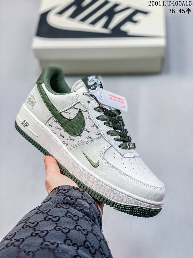 3M联名款高端定制 洛杉矶潮牌店限量发售 公司级 Undefeated X Nike Air Force 1 Low 空军一号低帮休闲板鞋 定制皮料 原装定制鞋