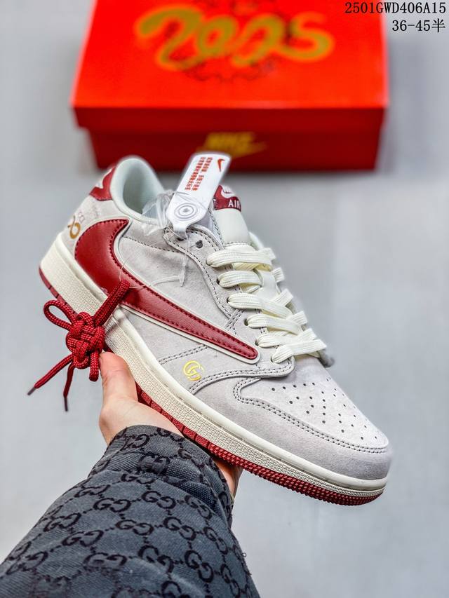 Travis Scott X Fragment Design X Jordan Air Jordan 1 Low Og Sp “古驰联名蛇年限定 猪八红勾” 多 - 点击图像关闭