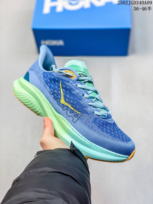 公司级 Hoka One One独特的竞训鞋,主打舒适软弹Hokamach马赫6#竞速跑鞋 Hoka Mach 6 轻盈且富有弹性的舒适感！迄今为止最轻量灵敏的