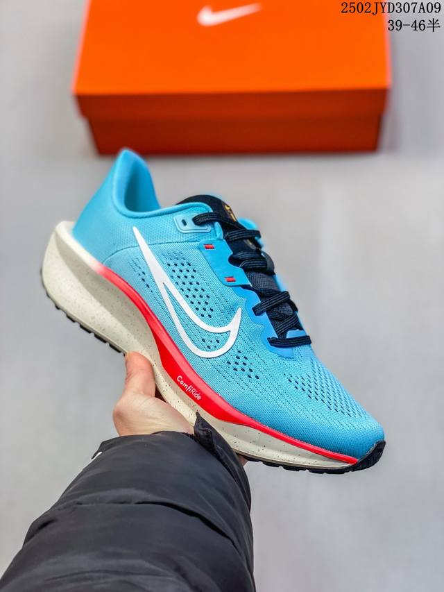 公司级Nike Quest 6极速6代网面透气 时尚休闲跑步鞋 简约高科技设计采用多层材料，为双足带来凉爽感受和稳固体验时尚鞋面搭配中足包覆设计，提供稳固贴合感 - 点击图像关闭