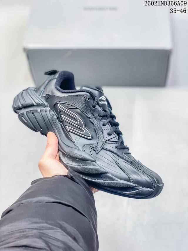 Balenciaga Sneakers 巴黎世家十六代网布系带低帮走秀复古老爹鞋 全套原纸板楦头开发 最原汁原味的灵魂版型 全鞋荧光划线卡点 胶水把控整洁度追求