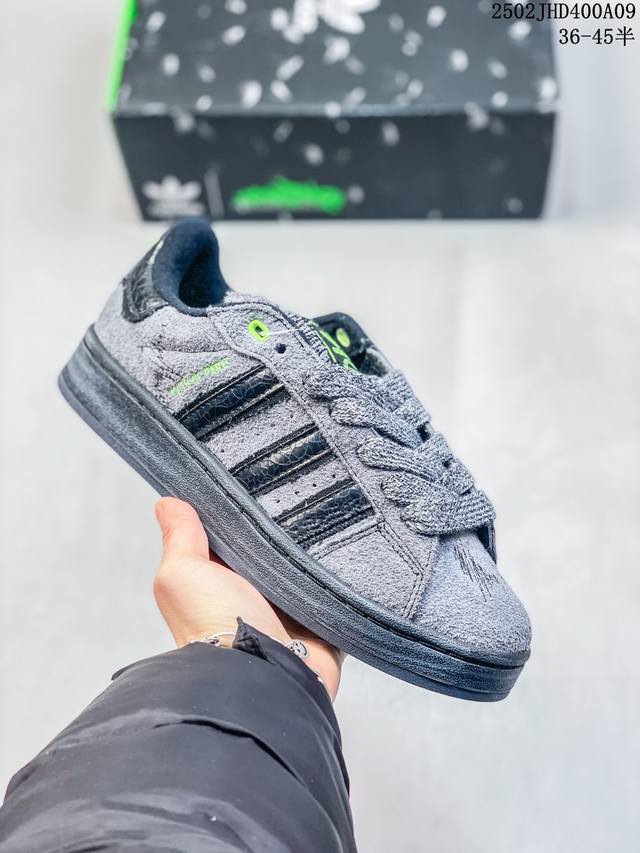 阿迪达斯 Adidas Originals Campus 00S 学院系列 面包风 经典复古低帮百搭休闲运动板鞋 210390Aaeqo 尺码:36-45半 编