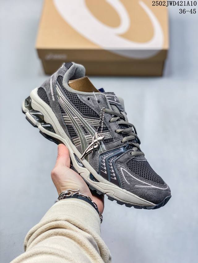 公司级Asics Gel-Kayano 14 公司级版本 亚瑟士运动休闲透气专业跑鞋 采用工程弹性双层再生针织密度鞋面材质 后跟3D可视Gel缓震乳胶物料 升级 - 点击图像关闭