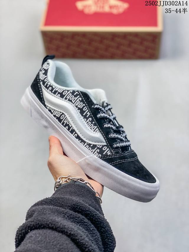 公司级Vans Classics Knu Skool 苏格兰格纹拼接 厚鞋舌面包鞋 Vans联名超火的土豆鞋，复古经典，鞋头放大、包边上移加厚、鞋舌加厚。Van - 点击图像关闭