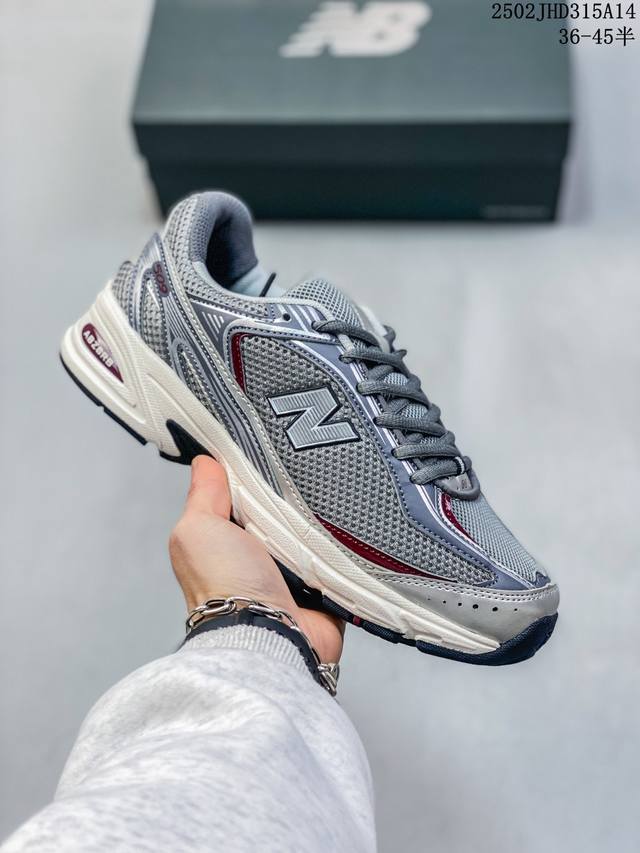 New Balance U509系列复古老爹风休闲运动慢跑鞋 U509A1 #采用轻质牛剖革拼接透气网眼衬垫织物鞋面材质 T-Beam大底提供足步弓支撑，保持步