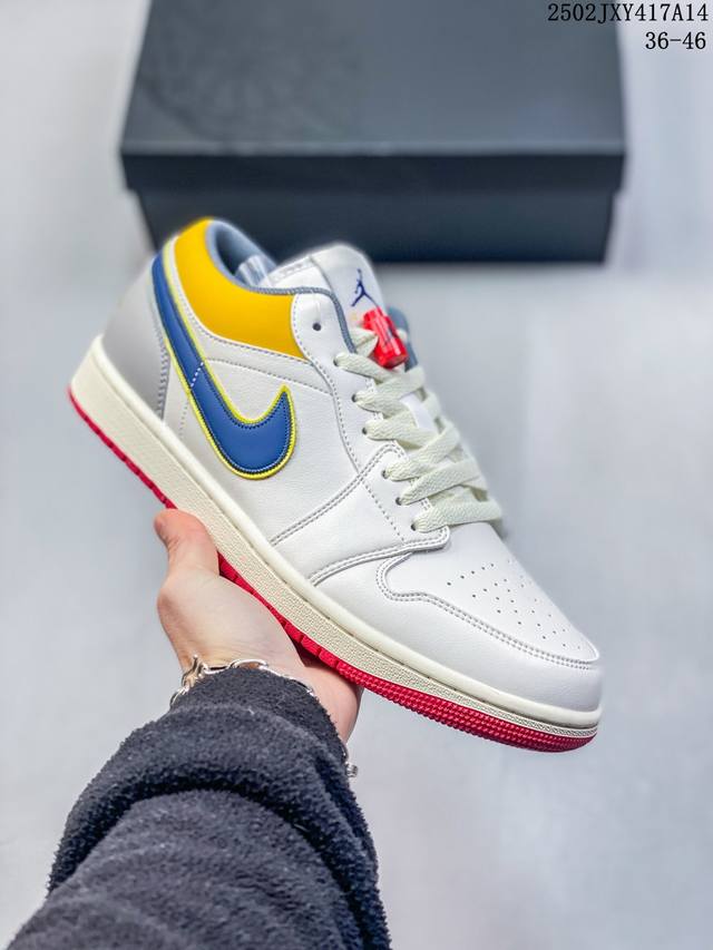 Air Jordan 1 Low Prm 乔丹1代低帮板鞋 牛皮材质 真标 36 36.5 37.5 38 38.5 39 41 42 42.5 43 44 4