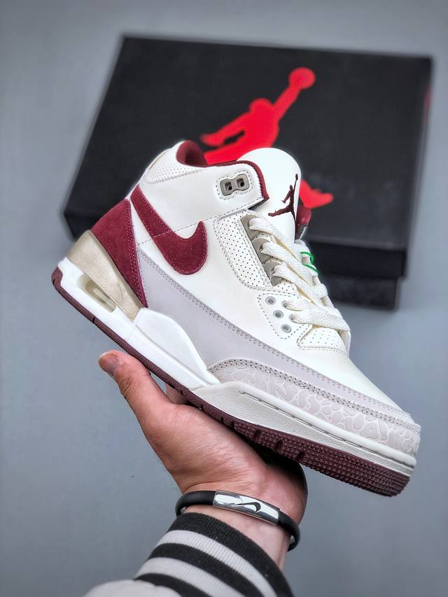 Air Jordan 3 Retro 蛇年定制 潮流复古篮球鞋 打造完美鞋型 纸板中底 钢印 完美版型 公司货既视感 皮料自行品鉴 尺码：40-47 半