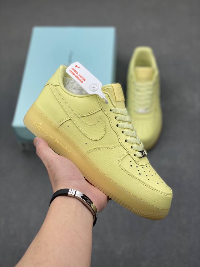 Nike Air Force 1 Low 07 X Nocta Love You Forever 黄色 原楦头原纸板 打造纯正低帮空军版型 专注外贸渠道 全掌内