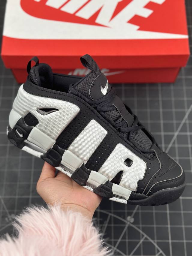 本地 核心私 公司级Nike Air More Uptempo Gs Barely Green 耐克皮蓬初代系列经典高街百搭休闲运动文化篮球鞋美国队 配色原装皮