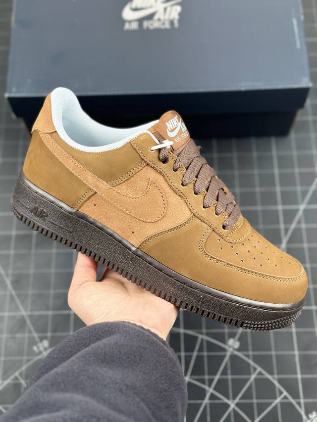 本地 核心私 公司级Nike Air Force 1‘ 07 棕褐 空军一号 低帮休闲运动板鞋 原楦头原纸板 打造纯正空军版型 专注外贸渠道 全掌内置蜂窝气垫