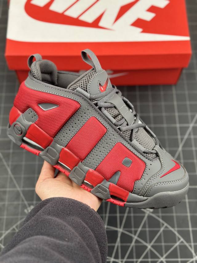 本地 核心私 公司级Nike Air More Uptempo Gs Barely Green 耐克皮蓬初代系列经典高街百搭休闲运动文化篮球鞋美国队 配色原装皮