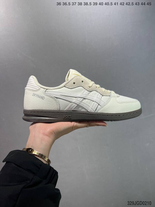 Asics Skyhand Og 复古舒适 防滑耐磨 皮面低帮板鞋 货号: 3A451-101 尺码:36 37 37.5 38 39 39.5 40.5 41