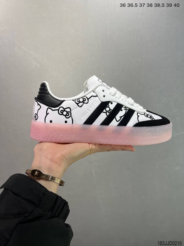 公司级Adidas Samba Xlg 百搭单品 舒适百搭 潮流增高低帮板鞋 全新的设计Samba Xig 加大加厚的鞋型设计 妥妥的时下流行面包鞋 鞋头麂皮加