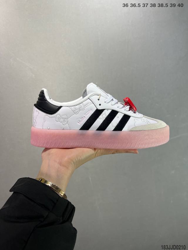 公司级Adidas Samba Xlg 百搭单品 舒适百搭 潮流增高低帮板鞋 全新的设计Samba Xig 加大加厚的鞋型设计 妥妥的时下流行面包鞋 鞋头麂皮加