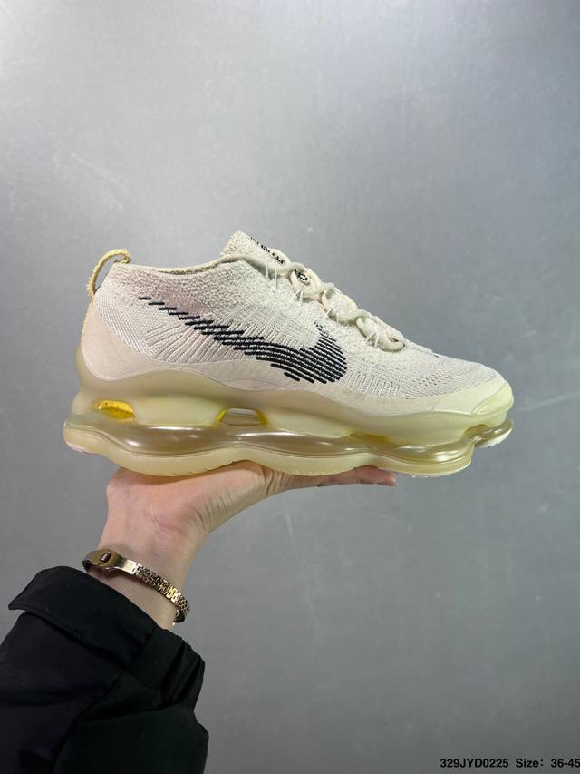 公司级Nk Air Max Scorpion Fk 次世代气垫搭载全掌长气垫鞋款 采用类似于 Vapormax Plus 和 Vapormax Flyknit