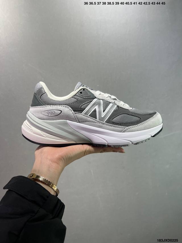 公司级New Balance Nb990系列 经典复古 休闲跑步鞋 采用台产猪巴革及透气网眼材质 原装6层组合底模精密开发 搭载全新碳素中底 后跟透明 Tpu水