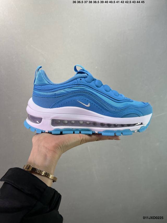 公司级Air Max97Futura 渠道原盒原标 经典拼接网面 纯原版本 某宝正品订单 可平台操作 流入市场一部分，经典回味 有喜欢的朋友大胆入，Qc检验标钢