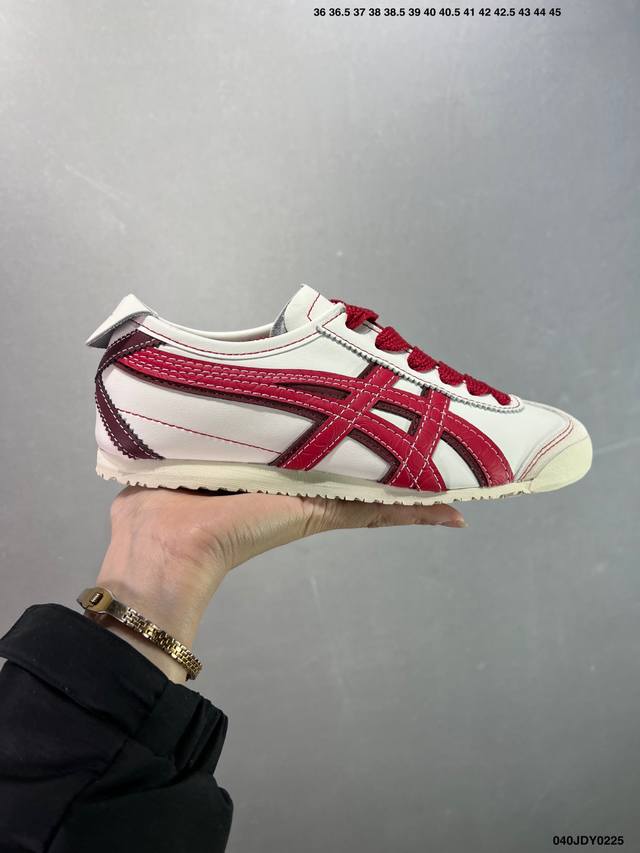 Asics 亚瑟士 男女鞋真标半码制 日产经典老牌-鬼塚虎 Onitsuka Tiger Mexico 66经典墨西哥系列复古经典百搭板鞋休闲运动鞋慢跑鞋 采用