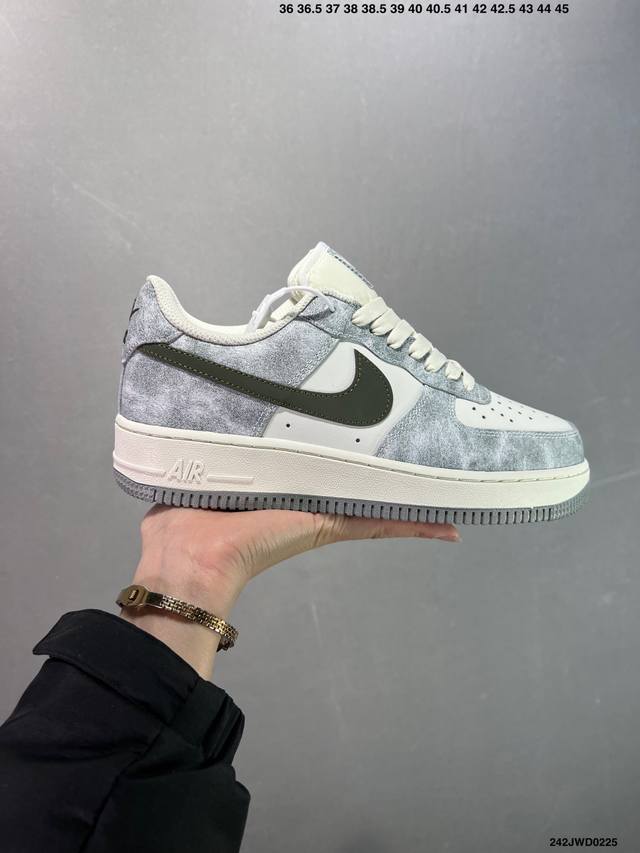 公司级 Nike Air Force 1 Low ’07 岩石灰 配色 空军一号低帮休闲板鞋 原厂定制皮料 定制鞋盒 原楦原纸板 纯正版型 正品Nfc感应芯片