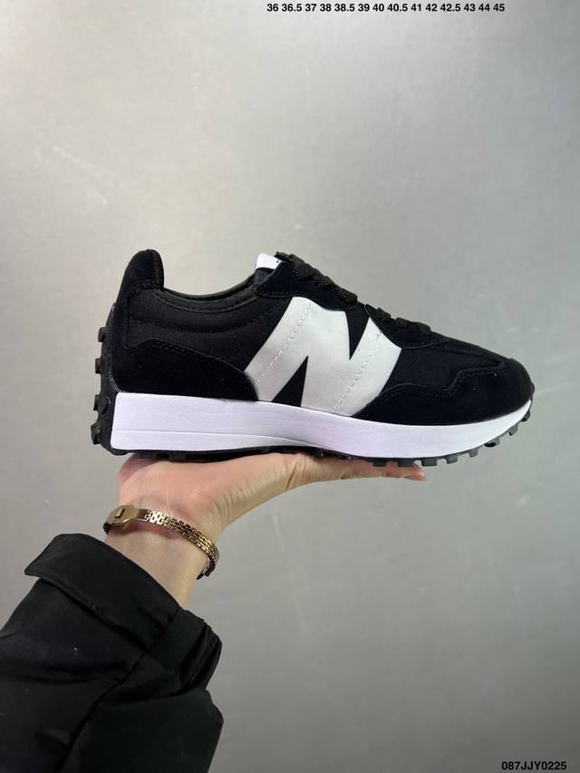 新百伦 New Balance Nb327系列 皮面复古休闲运动慢跑鞋 Ws327Ra全新 New Balance 327 系列，以更纯粹的复古风格设计打造的全 - 点击图像关闭