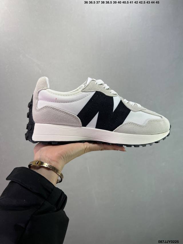 新百伦 New Balance Nb327系列 皮面复古休闲运动慢跑鞋 Ws327Ra全新 New Balance 327 系列，以更纯粹的复古风格设计打造的全