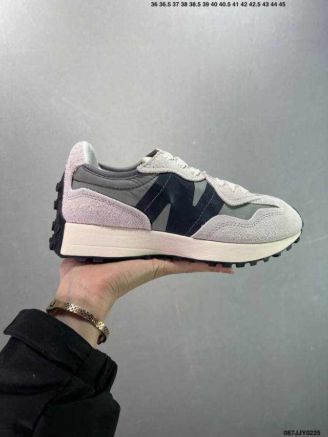 新百伦 New Balance Nb327系列 皮面复古休闲运动慢跑鞋 Ws327Ra全新 New Balance 327 系列，以更纯粹的复古风格设计打造的全