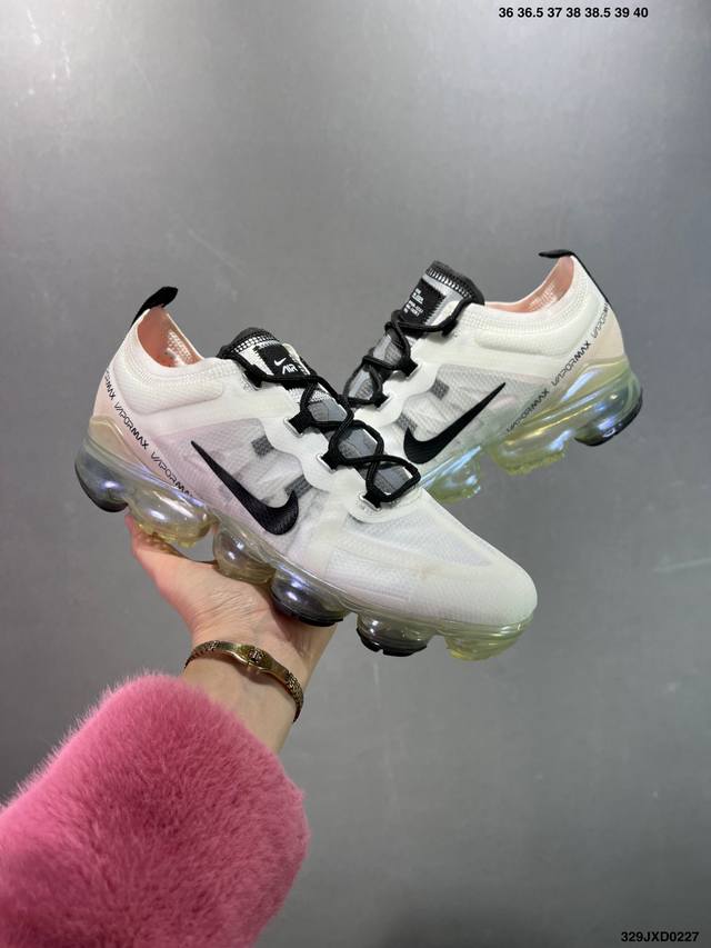 公司级Nike Air Vapormax 大气垫 网纱鞋面 全掌气垫跑步鞋 Ar6631-003正确卡色 原盒钢印Qc俱全 正确刻字中底 原装鞋垫 鞋面采用半透