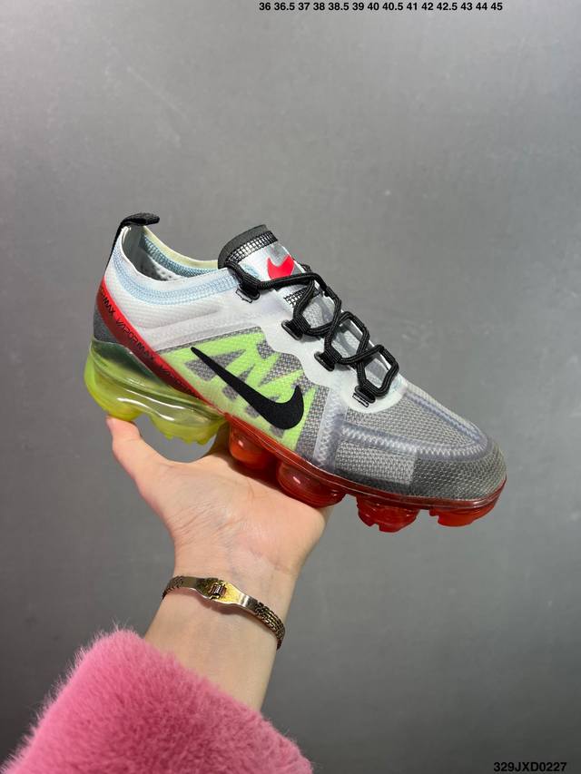 公司级Nike Air Vapormax 大气垫 网纱鞋面 全掌气垫跑步鞋 Ar6631-003正确卡色 原盒钢印Qc俱全 正确刻字中底 原装鞋垫 鞋面采用半透