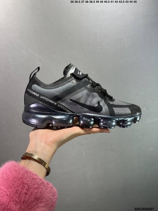 公司级Nike Air Vapormax 大气垫 网纱鞋面 全掌气垫跑步鞋 Ar6631-003正确卡色 原盒钢印Qc俱全 正确刻字中底 原装鞋垫 鞋面采用半透