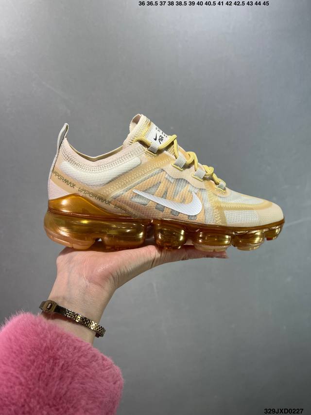 公司级Nike Air Vapormax 大气垫 网纱鞋面 全掌气垫跑步鞋 Ar6631-003正确卡色 原盒钢印Qc俱全 正确刻字中底 原装鞋垫 鞋面采用半透