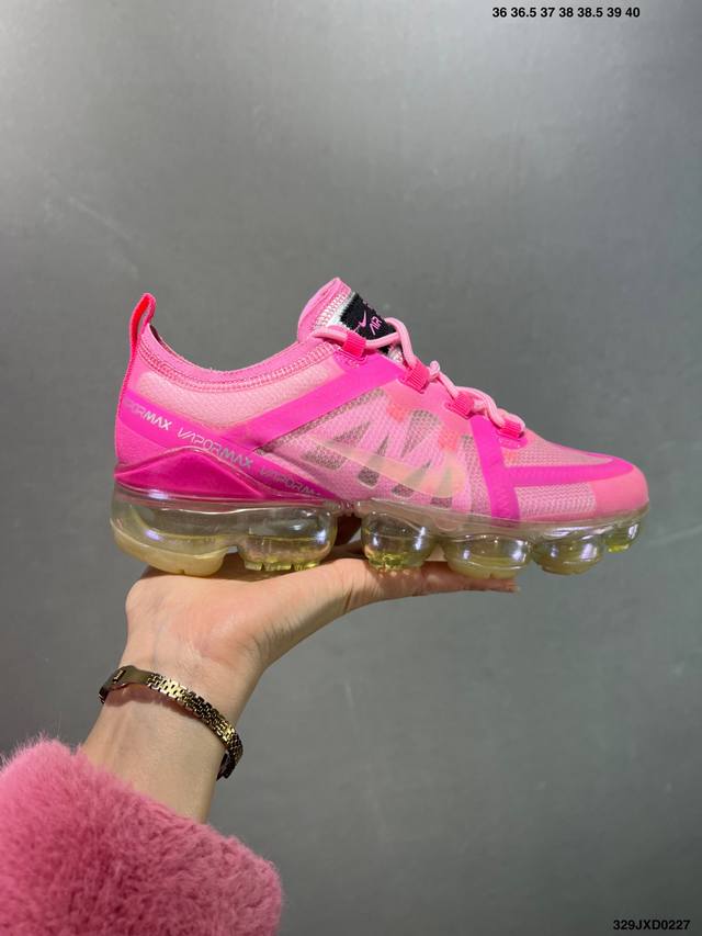 公司级Nike Air Vapormax 大气垫 网纱鞋面 全掌气垫跑步鞋 Ar6631-003正确卡色 原盒钢印Qc俱全 正确刻字中底 原装鞋垫 鞋面采用半透