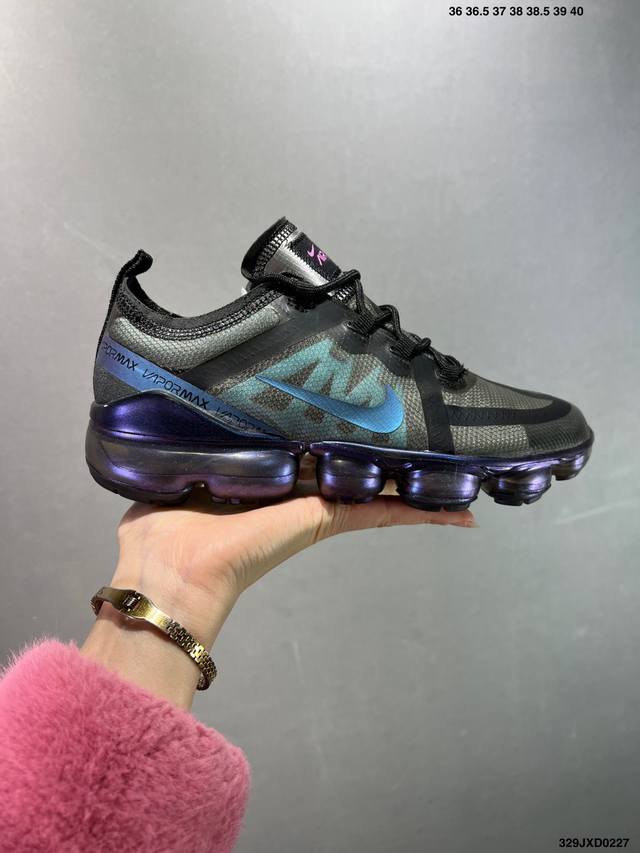 公司级Nike Air Vapormax 大气垫 网纱鞋面 全掌气垫跑步鞋 Ar6631-003正确卡色 原盒钢印Qc俱全 正确刻字中底 原装鞋垫 鞋面采用半透