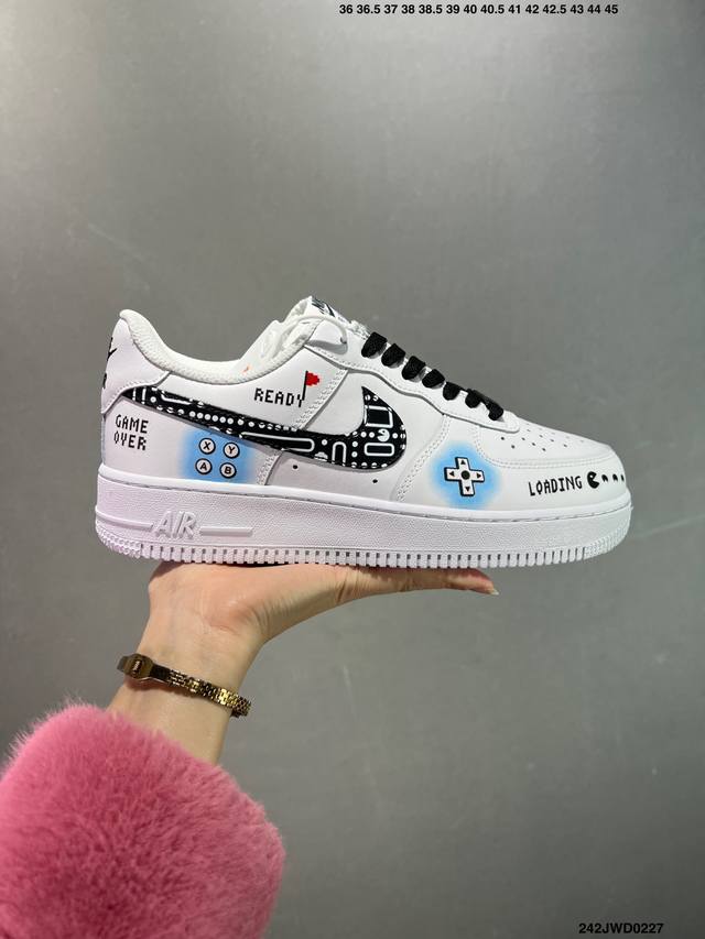 公司级 Nike Air Force 1 Low’07 空军一号低帮休闲板鞋 定制皮料 原楦原纸板 纯正空军版型 内置全掌气垫 货号：男 Cw2288-114