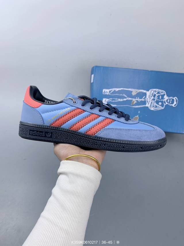 阿迪达斯三叶草Adidas Originals Samba Og 桑巴舞系列绅士德训足球风百搭低帮休闲运动板鞋 Size：如图 编码：K3590610217