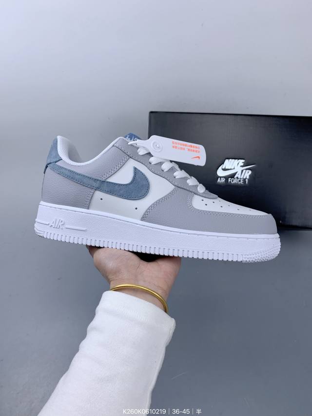 Nike Air Force 1 ‘07 空军一号低帮休闲板鞋 进口牛筋布 原楦头原纸板 纯正空军版型 定制鞋盒 全掌内置全掌气垫 原厂中底钢印 拉帮完美 Si