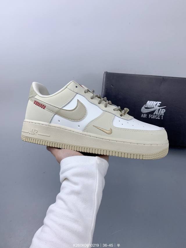 Nike Air Force 1 ‘07 空军一号低帮休闲板鞋 进口牛筋布 原楦头原纸板 纯正空军版型 定制鞋盒 全掌内置全掌气垫 原厂中底钢印 拉帮完美 Si