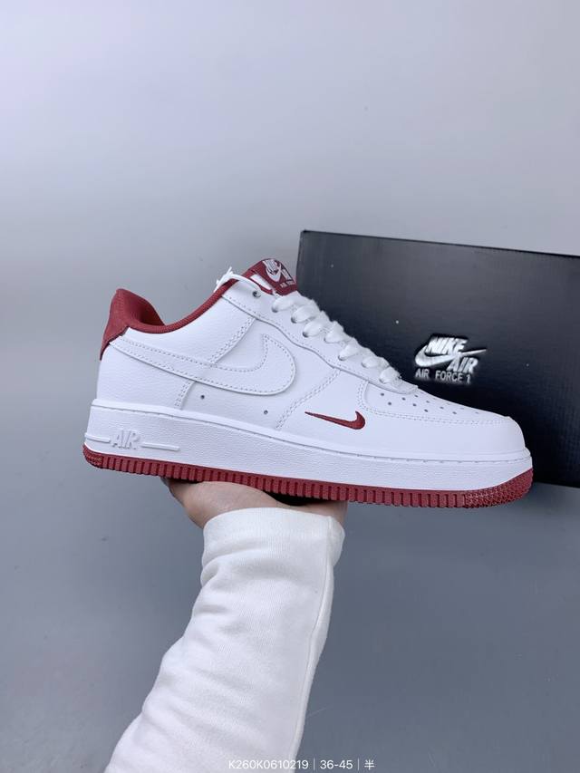 Nike Air Force 1 ‘07 空军一号低帮休闲板鞋 进口牛筋布 原楦头原纸板 纯正空军版型 定制鞋盒 全掌内置全掌气垫 原厂中底钢印 拉帮完美 Si