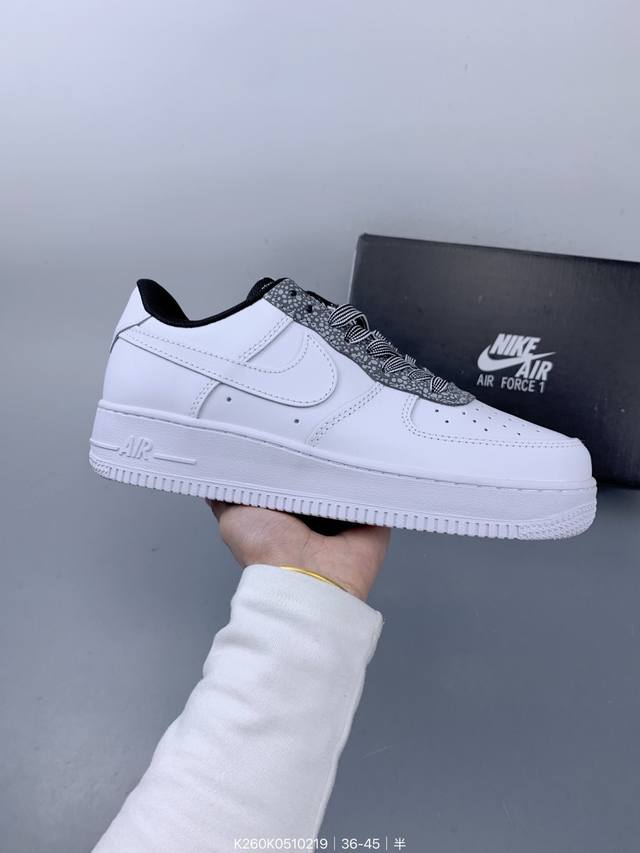 Nike Air Force 1 ‘07 空军一号低帮休闲板鞋 进口牛筋布 原楦头原纸板 纯正空军版型 定制鞋盒 全掌内置全掌气垫 原厂中底钢印 拉帮完美 Si