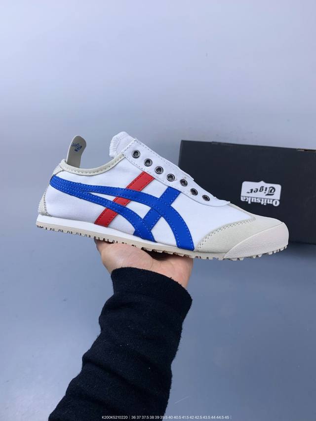 Asics 亚瑟士 Mexico 66 Slip-On复古时尚 舒适透气 耐磨防滑 休闲鞋 Size：如图 编码：K200K5210220