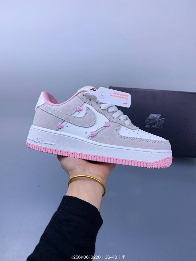 Nike Air Force 1 Af1白粉情人节女鞋空军一号板鞋 Size：如图 编码：K256K0610220