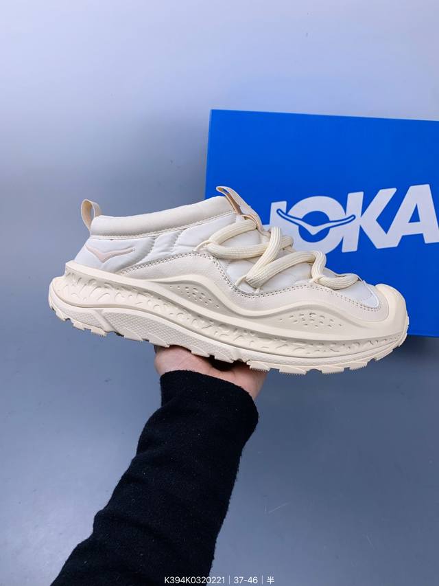 纯原 Hoka One One Ora Primo 低帮休闲鞋 内里薄绒 秋冬季保暖半拖 这款鞋无论从脚感上 设计上都是当 顶流 极具穿搭属性 时尚感很足 外型