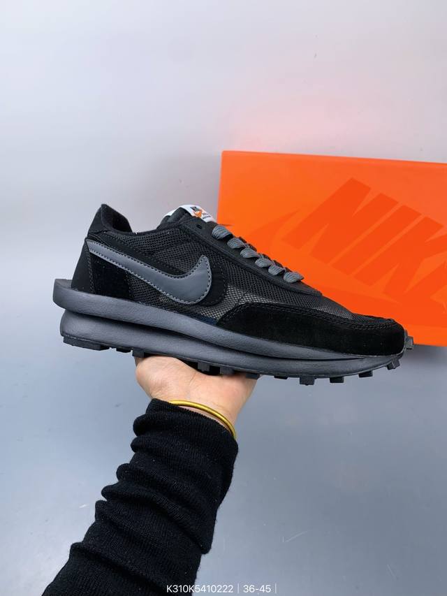 Sacai × Nike Ldv Waffle 重磅联名 日式解构美学Sacai联名 × Nike Ldv Waffle重叠设计前卫华夫变形休闲慢跑鞋 Saca