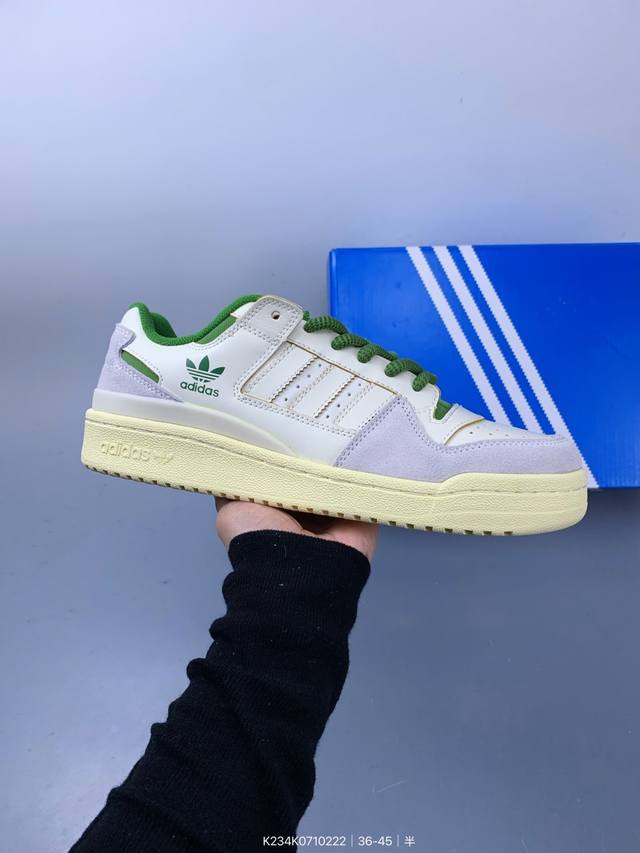 Adidas Originals Forum 84 Low Cl 皮革 低帮 板鞋 男女同款 Size：如图 编码：K234K0710222