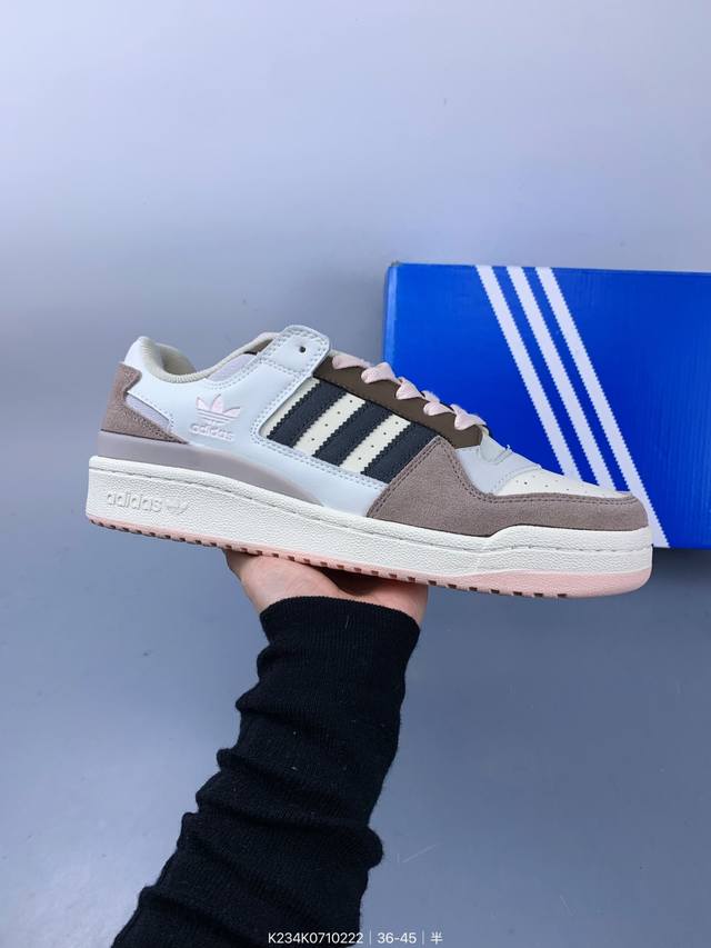 Adidas Originals Forum 84 Low Cl 皮革 低帮 板鞋 男女同款 Size：如图 编码：K234K0710222