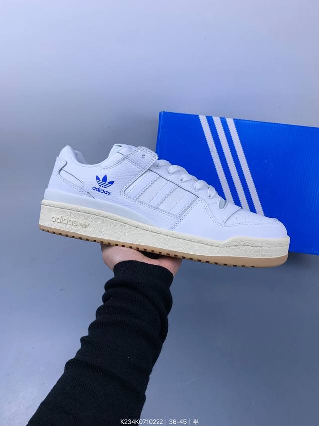 Adidas Originals Forum 84 Low Cl 皮革 低帮 板鞋 男女同款 Size：如图 编码：K234K0710222