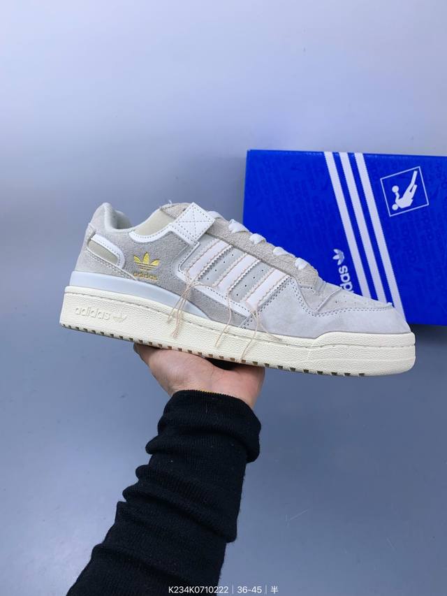 Adidas Originals Forum 84 Low Cl 皮革 低帮 板鞋 男女同款 Size：如图 编码：K234K0710222