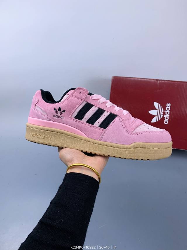 Adidas Originals Forum 84 Low Cl 皮革 低帮 板鞋 男女同款 Size：如图 编码：K234K0710222