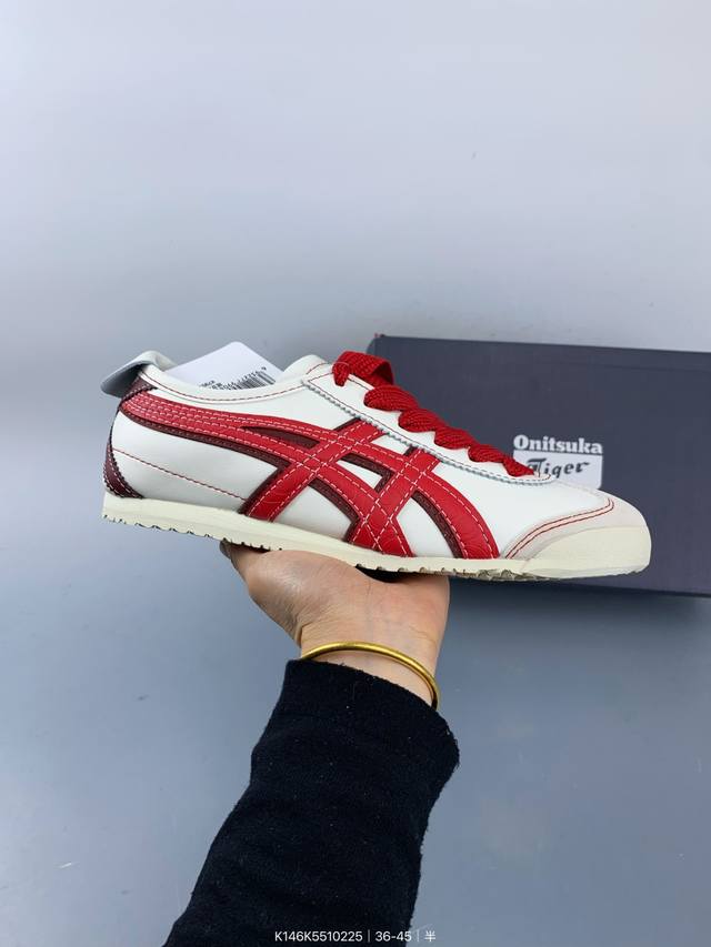 Asics 亚瑟士 Mexico 66 Slip-On复古时尚 舒适透气 耐磨防滑 休闲鞋 Size：如图 编码：K146K5510225