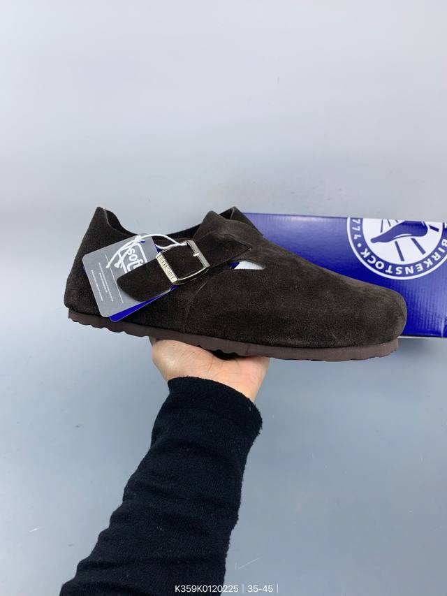 Birkenstock勃肯Boston Teddy一脚蹬拖鞋 Size：如图 编码：K359K015